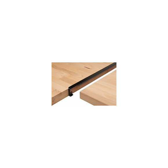 Bord droit de jonction angle - Profil aluminium noir 38mm