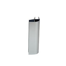 Raccord angle droit plinthe 16-19x150mm gris alu x4