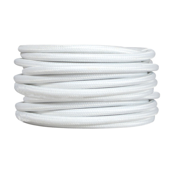 Câble tissu longueur 3m blanc