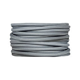 Câble tissu 3m gris