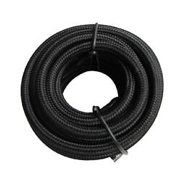 Fil électrique en tissu de 4m 2x0.75mm2 noir