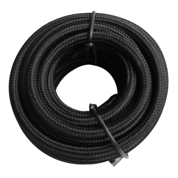 Fil électrique en tissu de 4m 2x0.75mm2 noir