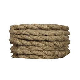 2 câbles tissu torsadé 1x0.75mm2 longueur 3m corde