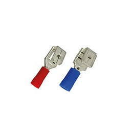 10 cosses 1.5mm2 clips mal-fem 6.3mm rg