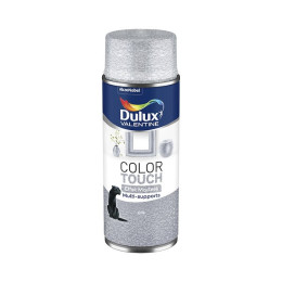 Aérosol Dulux Valentine Color Touch Effet Martelé Gris Alu 400 ML