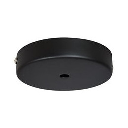 Pavillon cache-fils métal noir rond diamètre 120mm