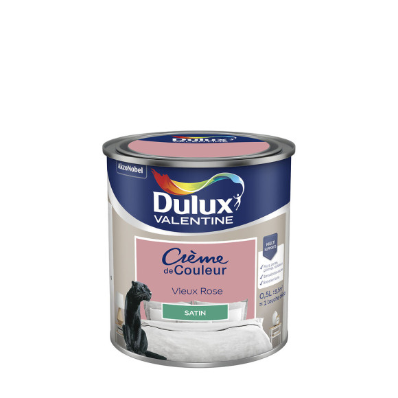 Peinture Crème de Couleur - Vieux Rose - Satin - 05L