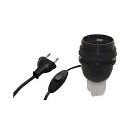 Kit adaptateur bouteille équipé E27 noir