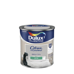 Peinture Crème de Couleur - Béton Gris - Satin - 05L