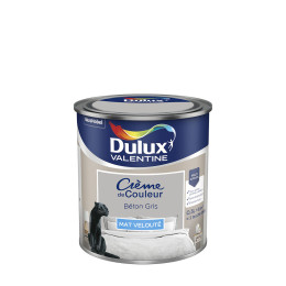 Peinture Crème de Couleur - Béton Gris - Mat - 05L