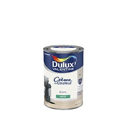 Peinture Crème de Couleur - Blanc - Satin - 125L