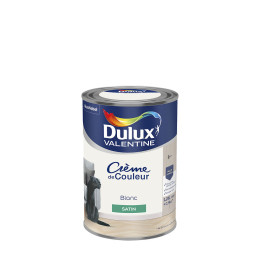 Peinture Crème de Couleur - Blanc - Satin - 125L