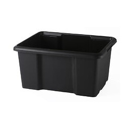 Bac en plastique Sundis 15 litres noir