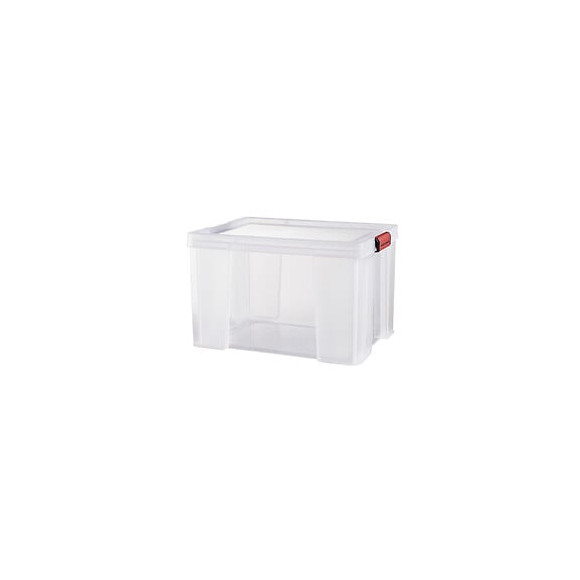 Bac en plastique renforcé avec couvercle - 45L