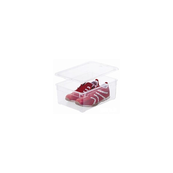 Boîte de rangement plastique Clear box chaussures 10l transp.