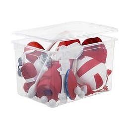 Boîte de rangement plastique SUNDIS Clear box maxi 46l transparent