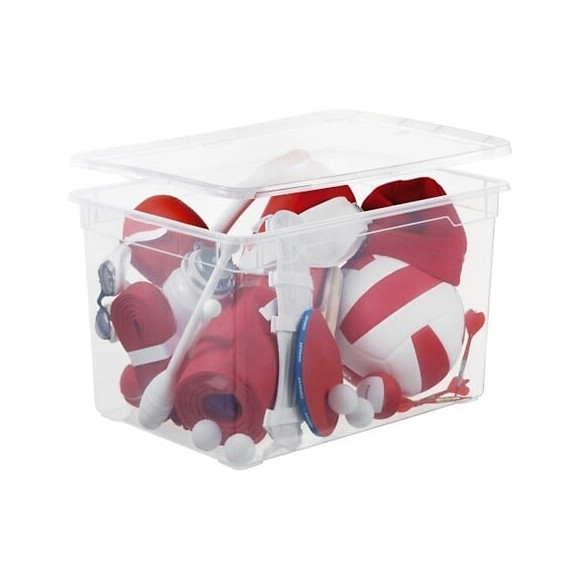 Boîte de rangement plastique SUNDIS Clear box maxi 46l transparent