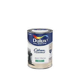 Peinture Crème de Couleur - Blanc Intense - Satin - 125L