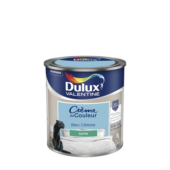 Peinture Crème de Couleur - Bleu Céleste - Satin - 05L