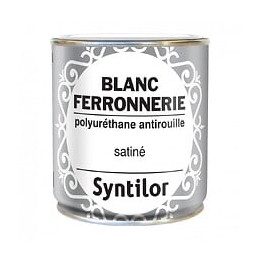 Peinture ferronnerie extérieur Polyuréthane SYNTILOR blanc mat 0.375 l