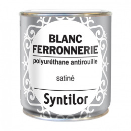 Peinture ferronnerie extérieur Polyuréthane SYNTILOR blanc mat 0.375 l