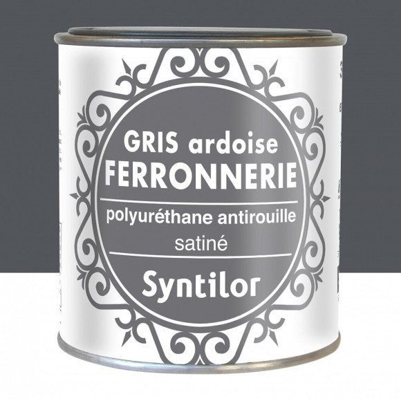 Peinture ferronnerie extérieur SYNTILOR gris ardoise 0.375 l