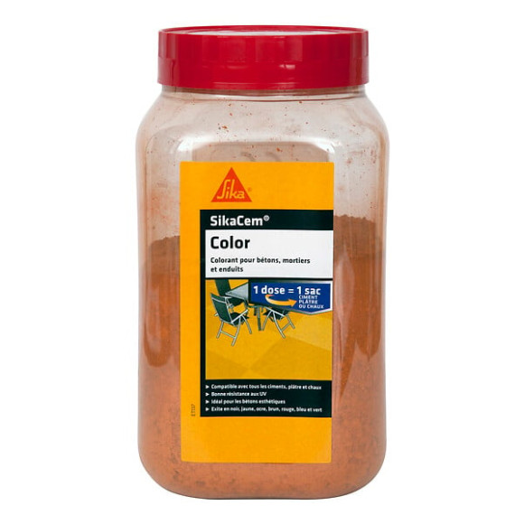 Colorant en poudre Sikacem ocre 0.4kg