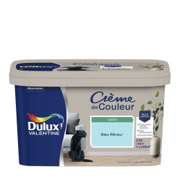 Peinture Crème de Couleur - Bleu rêveur - Satin - 25L