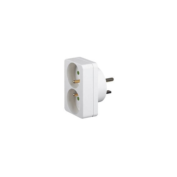 Adaptateur pour branchement de 2 fiches 2P+T 16A sur une prise 20A