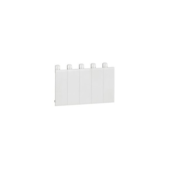 Obturateur pour coffret - bande de 5modules - blanc