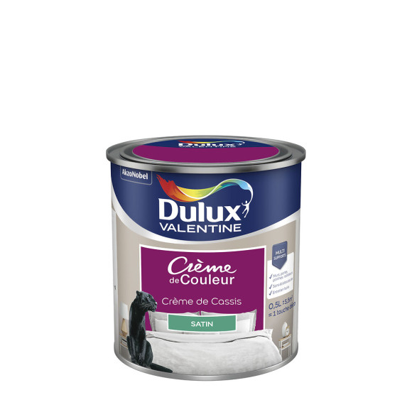 Peinture Crème de Couleur - Crème de Cassis - Satin - 05L