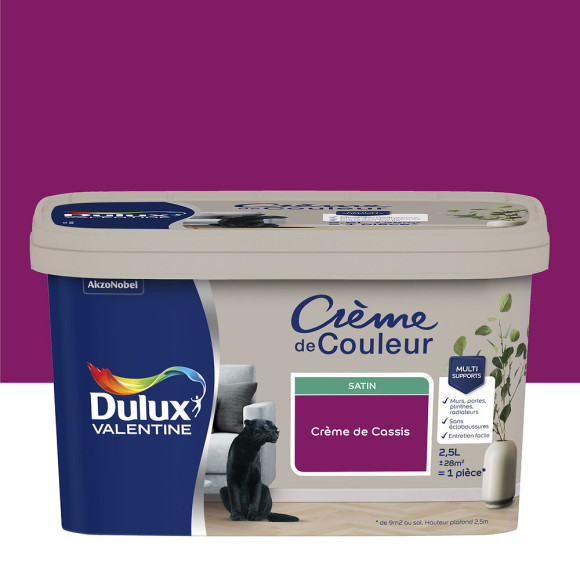 Peinture Crème de Couleur - Crème de cassis - Satin - 25L