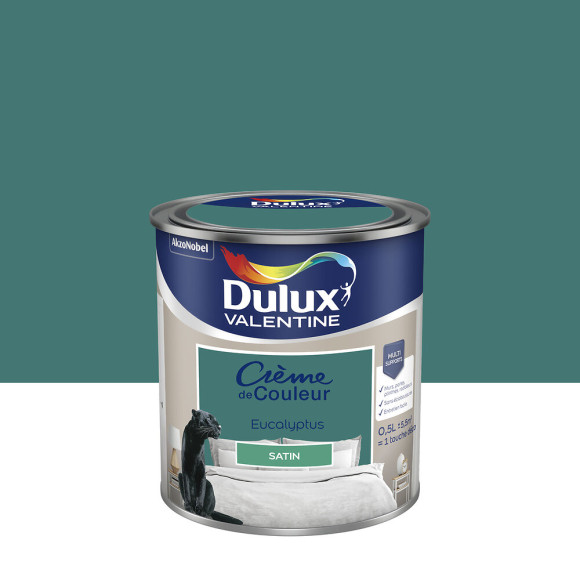 Peinture Crème de Couleur - Eucalyptus - Satin - 05L