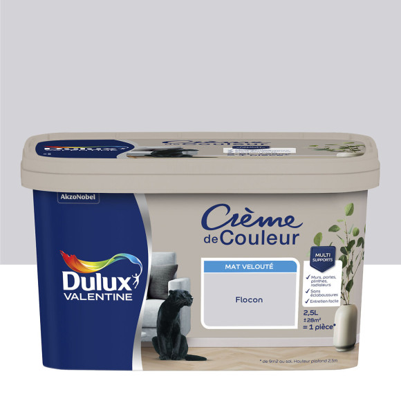 Peinture Crème de Couleur - Flocon - Mat - 25L