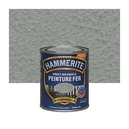 Peinture Direct sur Rouille - Gris Argent - Martele - 075L