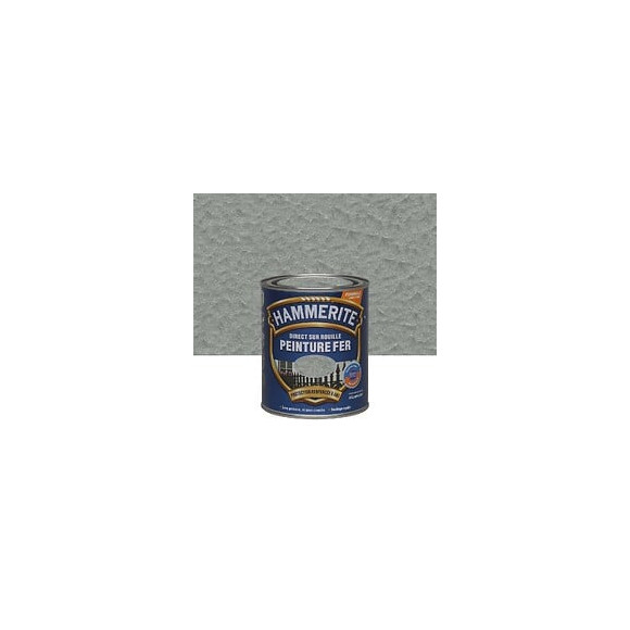 Peinture Direct sur Rouille - Gris Argent - Martele - 075L