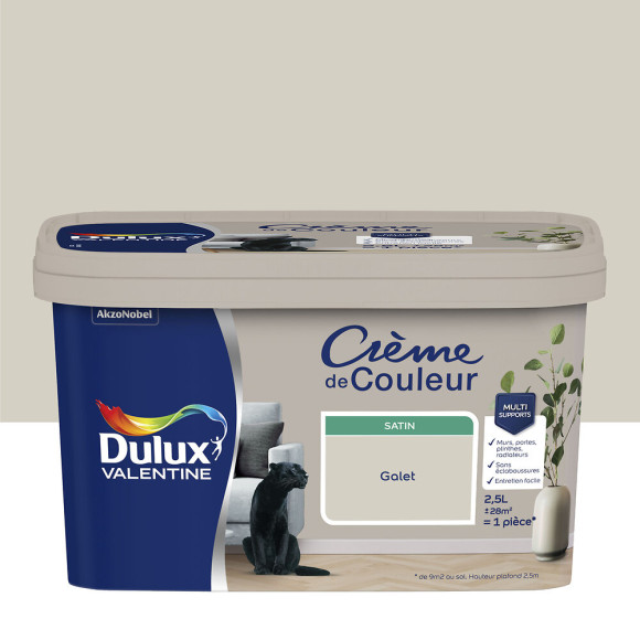 Peinture Crème de Couleur - Galet - Satin - 25L