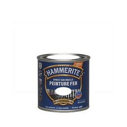 Peinture fer Hammerite Direct sur Rouille Brillant Blanc 025L