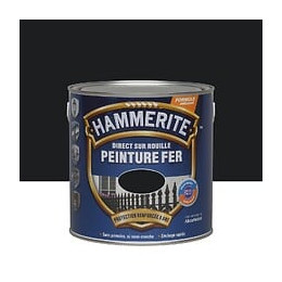 Peinture Hammerite Direct sur Rouille - Noir - Brillant - 25L