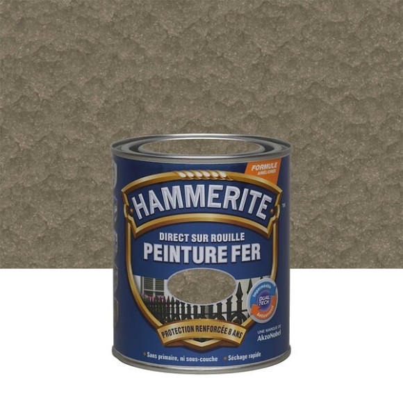 Peinture Direct sur Rouille - Bronze - Martele - 075L