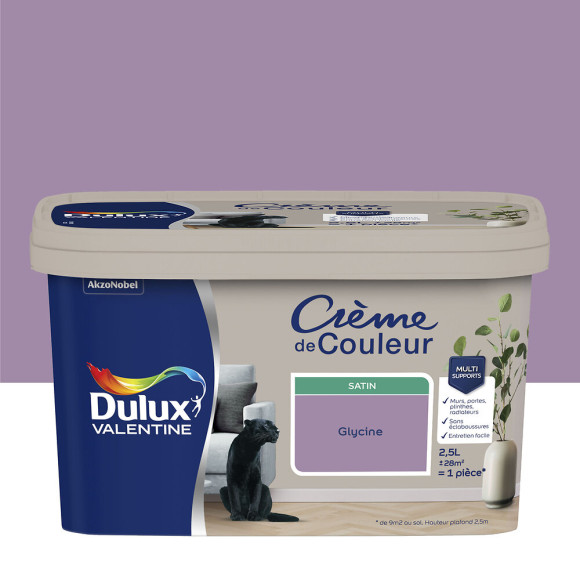 Peinture Crème de Couleur - Glycine - Satin - 25L