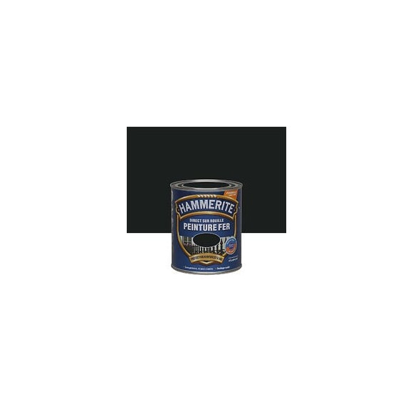 Peinture Direct sur Rouille - Noir - Satin - 075L