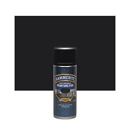 Aerosol fer Hammerite Direct sur Rouille Satin Noir 400 ML