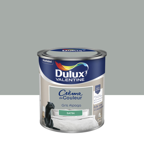 Peinture Crème de Couleur - Gris Alpaga - Satin - 05L