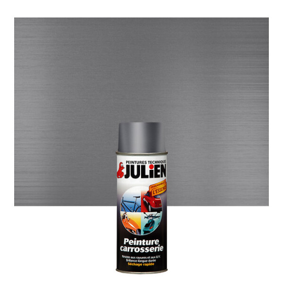 Peinture carrosserie VEHIDECOR BRILLANT Gris Metallise aerosol 400ml