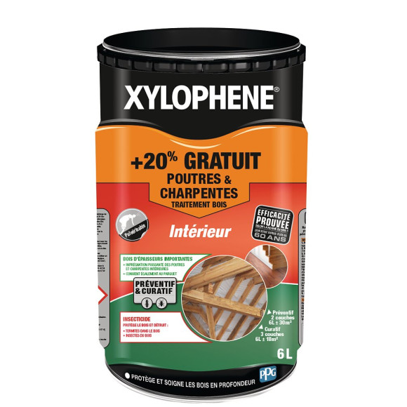 Traitement poutres-charpentes Pot 6l expertise 60 ans