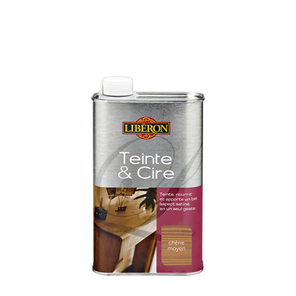 Teinte Et Cire Chêne Moyen 500ml