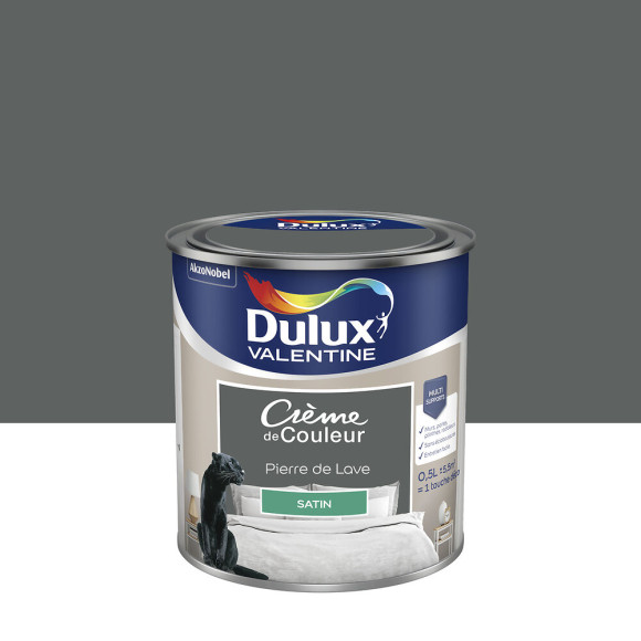 Peinture Crème de Couleur - Pierre de Lave - Satin - 05L