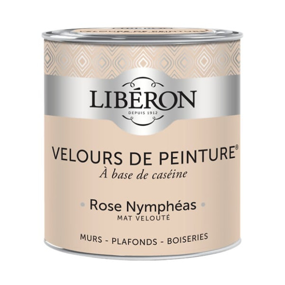 Velours de peinture - Rose nymphéas - Mat - 05L