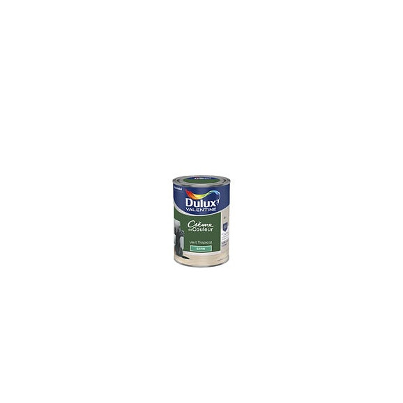 Peinture Crème de Couleur - Vert Tropical - Satin - 125L